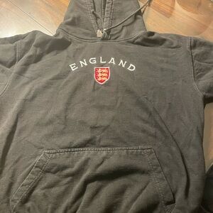 Black England Hoodie with Crest